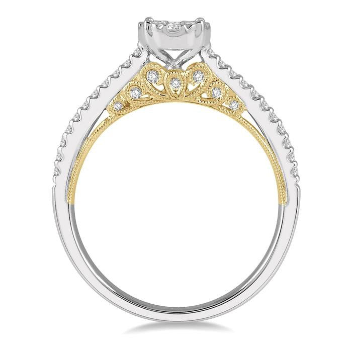 Round Shape Shine Bright Diamond Engagement Ring