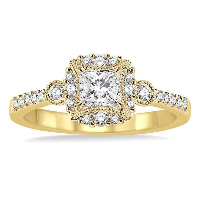 Coral Bloom Diamond Semi-Mount Ring