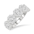 3/4 Ctw 5-Stone Shine Bright Round Cut Diamond Band in 14K White Gold