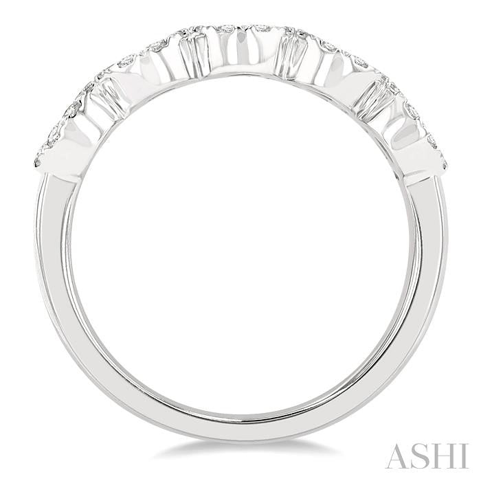 3/4 Ctw 5-Stone Shine Bright Round Cut Diamond Band in 14K White Gold