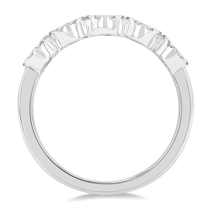 1/2 Ctw 5-Stone Shine Bright Round Cut Diamond Band in 14K White Gold