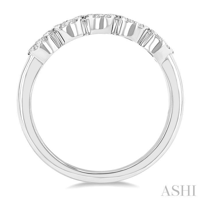1/3 Ctw 5-Stone Shine Bright Round Cut Diamond Band in 14K White Gold