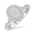 Oval Shape Shine Bright Bridal Diamond Engagement Ring