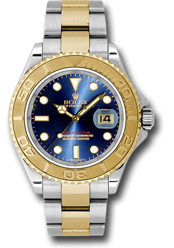 *Pre-Owned* Rolex Steel and Yellow Gold Yacht-Master 40 Watch - Blue Dial