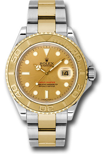 *Pre-Owned* Rolex Steel and Yellow Gold Yacht-Master 40 Watch - Champagne Dial