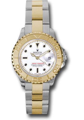 *Pre-Owned* Rolex Steel and Yellow Gold Lady Yacht-Master 29 Watch - White Dial