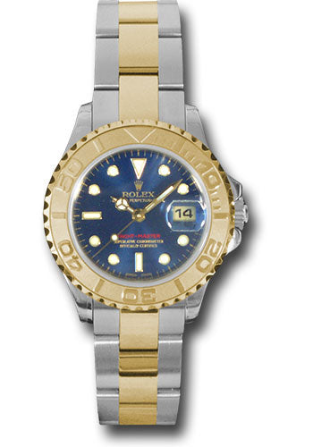 *Pre-Owned* Rolex Steel and Yellow Gold Lady Yacht-Master 29 Watch - Blue Dial