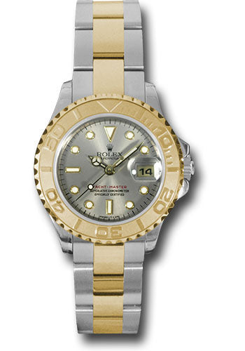 *Pre-Owned* Rolex Steel and Yellow Gold Lady Yacht-Master 29 Watch - Grey Dial