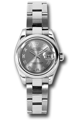 *Pre-Owned* Rolex Steel Lady-Datejust 26 Watch - Domed Bezel - Rhodium Roman Dial - Oyster Bracelet