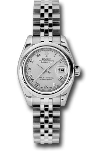 *Pre-Owned* Rolex Steel Lady-Datejust 26 Watch - Domed Bezel - Silver Roman Dial - Jubilee Bracelet