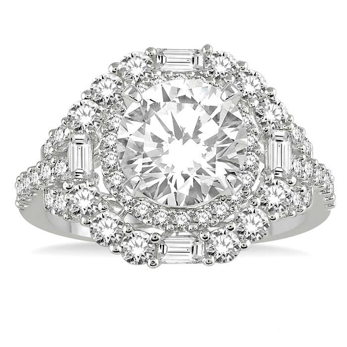 Tezcatlipoca Splendor Diamond Semi-Mount Ring