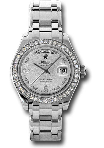 *Pre-Owned* Rolex Platinum Day-date Special Edition 39 Watch - 40 Diamond Bezel - Meteorite Diamond Dial