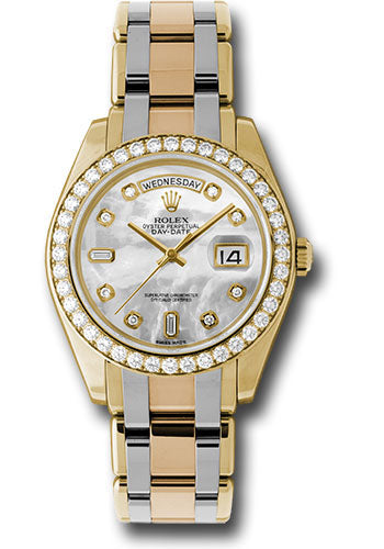 *Pre-Owned* Rolex Yellow Gold Day-Date Special Edition 39 Watch - 40 Diamond Bezel - Mother-Of-Pearl Diamond Dial