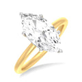 Marquise Shape Semi-Mount Diamond Engagement Ring