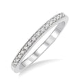1/6 Ctw Round Cut Diamond Wedding Band in 14K White Gold