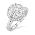 Shine Bright Iskandar Nexus 14K White Gold Diamond Ring
