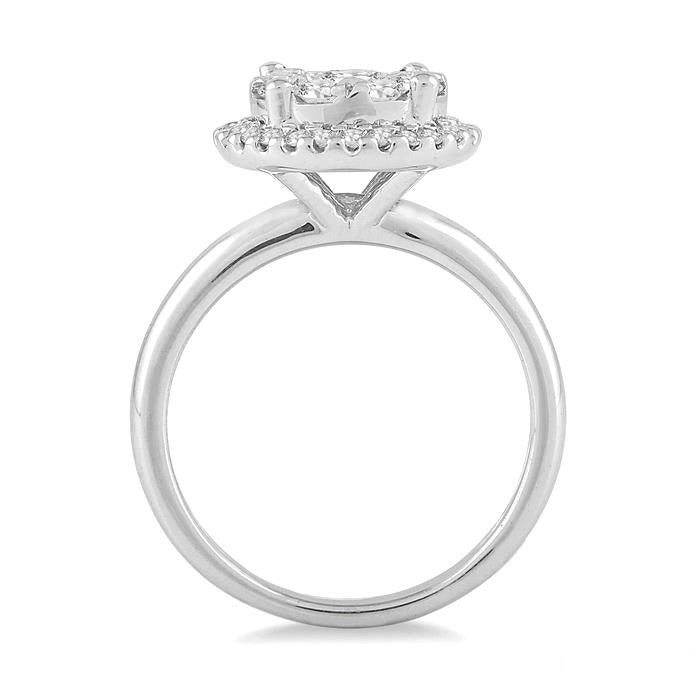 Shine Bright Iskandar Nexus 14K White Gold Diamond Ring
