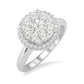 Round Shape Halo Shine Bright Essential Diamond Engagement Ring