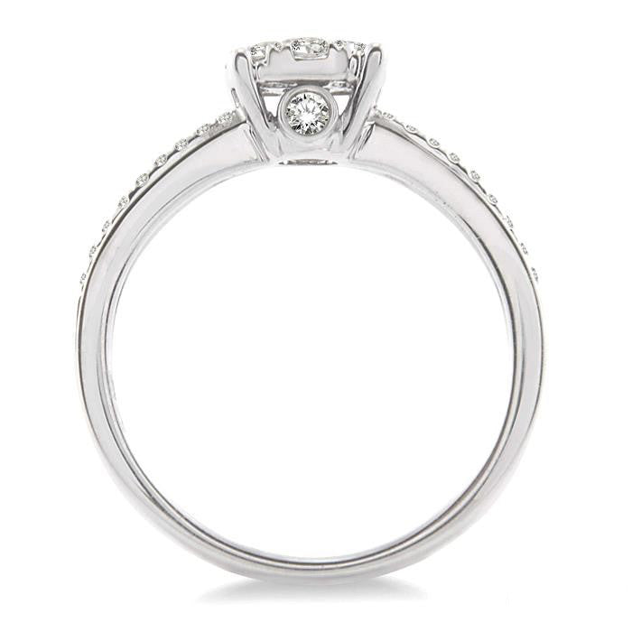 Shine Bright Cedar Regalia 14K White Gold Diamond Engagement Ring