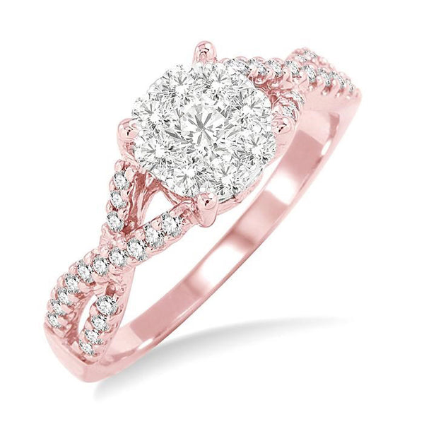 Round Shape Shine Bright Diamond Engagement Ring