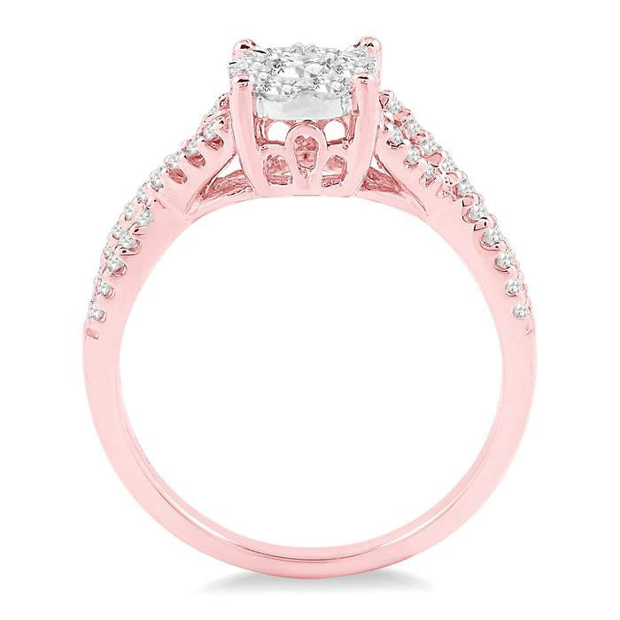 Round Shape Shine Bright Diamond Engagement Ring