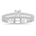 Princess Shape Diamond Wedding Set