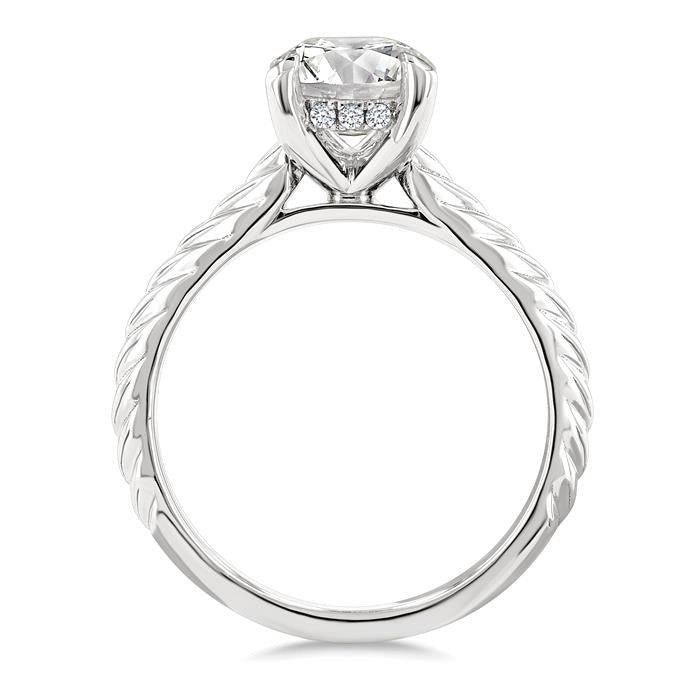 Osiris Crown Diamond Semi-Mount Ring