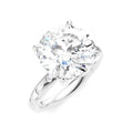 1/5 Ctw Round Shape Round Cut Diamond Semi-Mount Engagement Ring in 14K White Gold