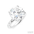 1/5 Ctw Round Shape Round Cut Diamond Semi-Mount Engagement Ring in 14K White Gold