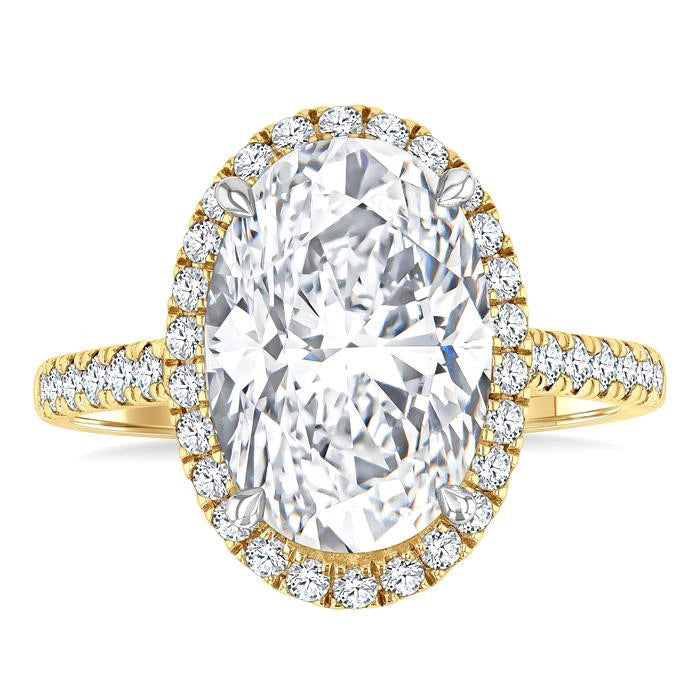Maple Petal Diamond Semi-Mount Ring