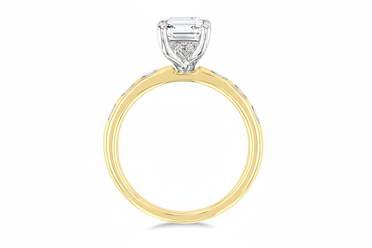 Magnolia Splendor Diamond Semi-Mount Ring