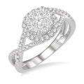 Round Shape Halo Shine Bright Diamond Engagement Ring