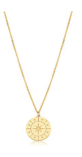 10k Yellow Gold Compass Pendant