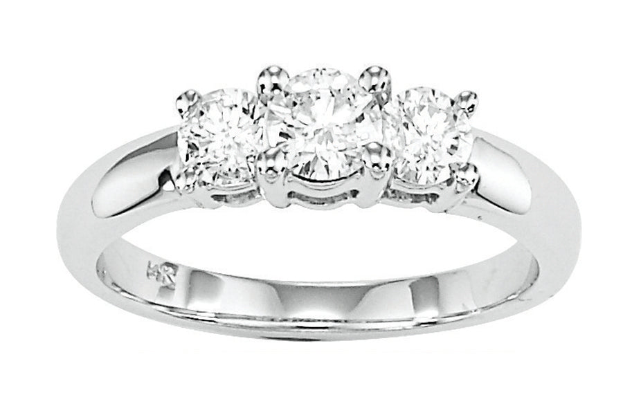 Diamond Classic Three Stone Ring