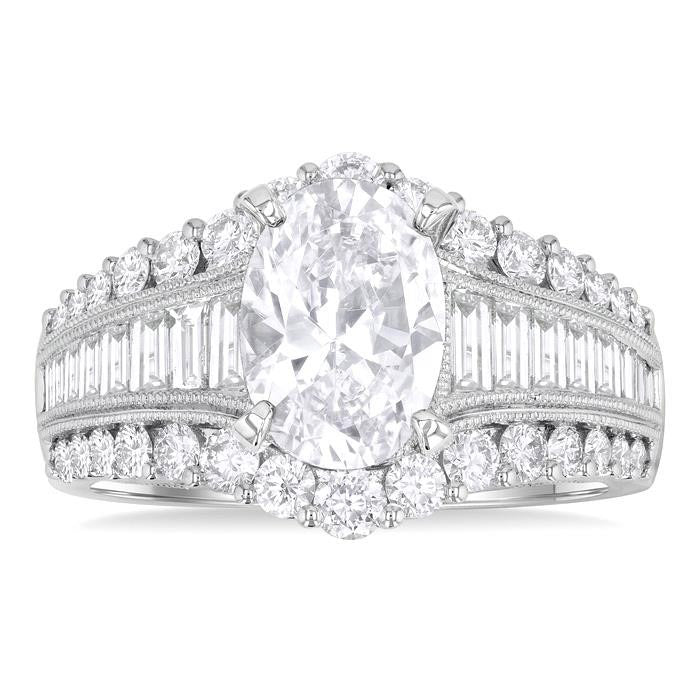 Muse Aureole Diamond Semi-Mount Ring