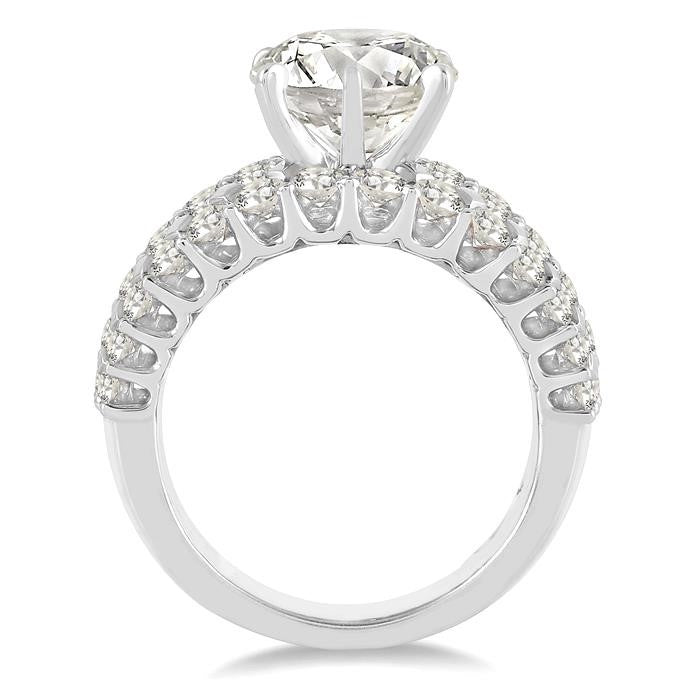 2 1/2 Ctw Diamond Semi-Mount Engagement Ring in 14K White Gold