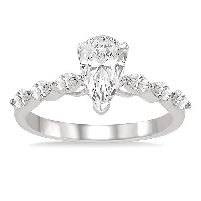 Aurelian Diamond Semi-Mount Ring