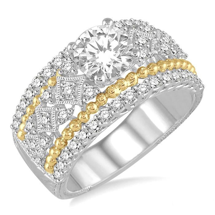Aphrodite Chalice Diamond Semi-Mount Ring