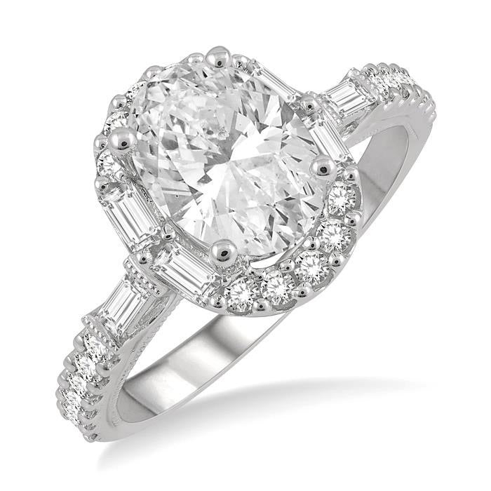 Lyric Wreath Diamond Semi-Mount Ring