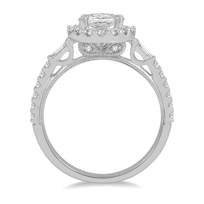 Lyric Wreath Diamond Semi-Mount Ring