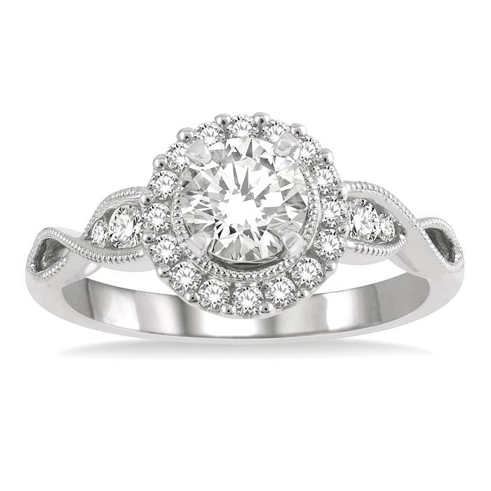 Hermes Arc Diamond Semi-Mount Ring