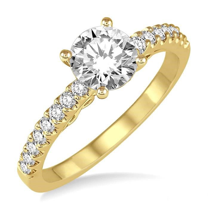 Semi-Mount Diamond Engagement Ring