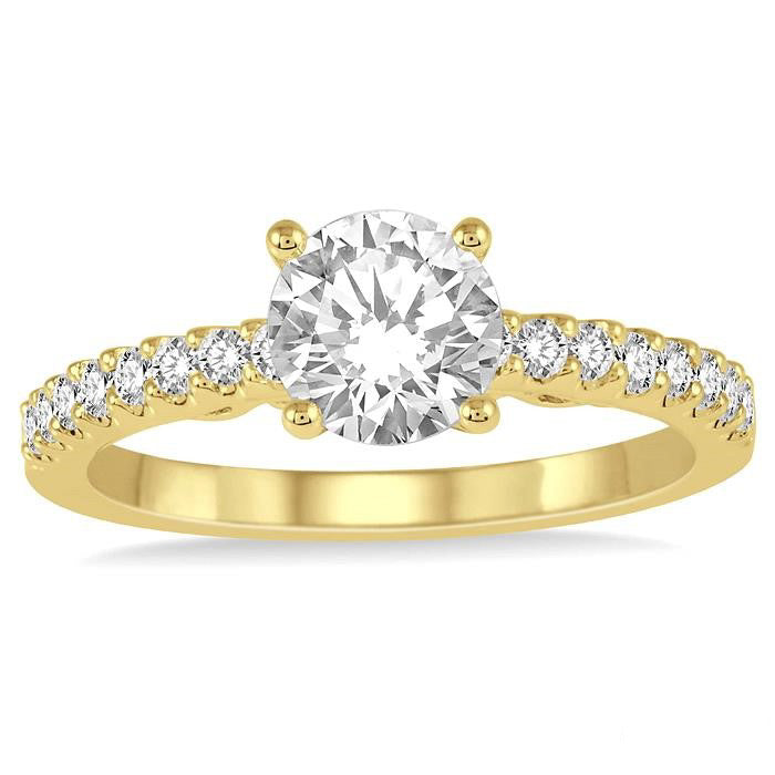 Semi-Mount Diamond Engagement Ring