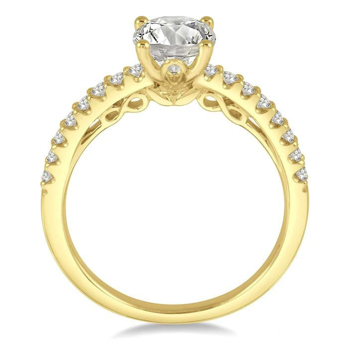Semi-Mount Diamond Engagement Ring