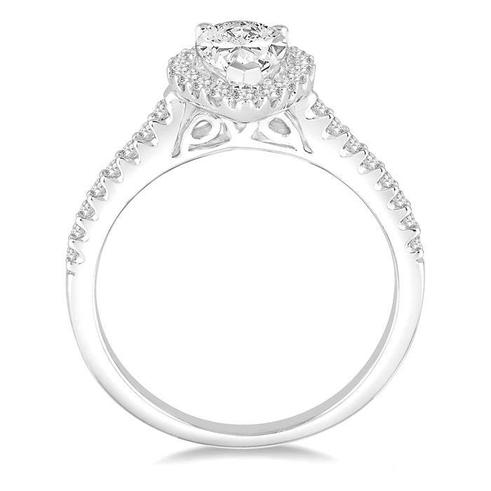 Pear Shape Diamond Engagement Ring