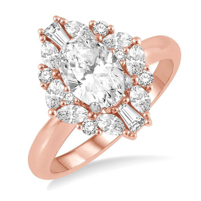 Inari Crown Diamond Semi-Mount Ring