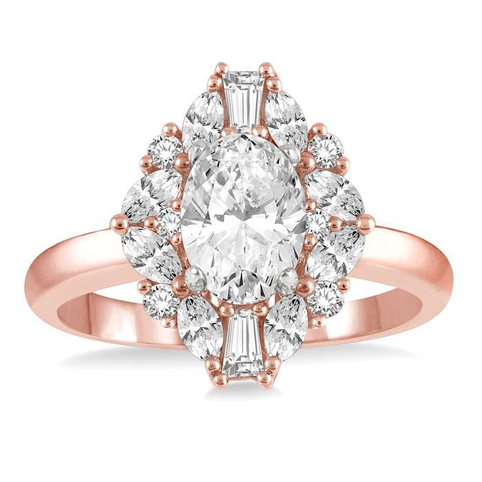 Inari Crown Diamond Semi-Mount Ring