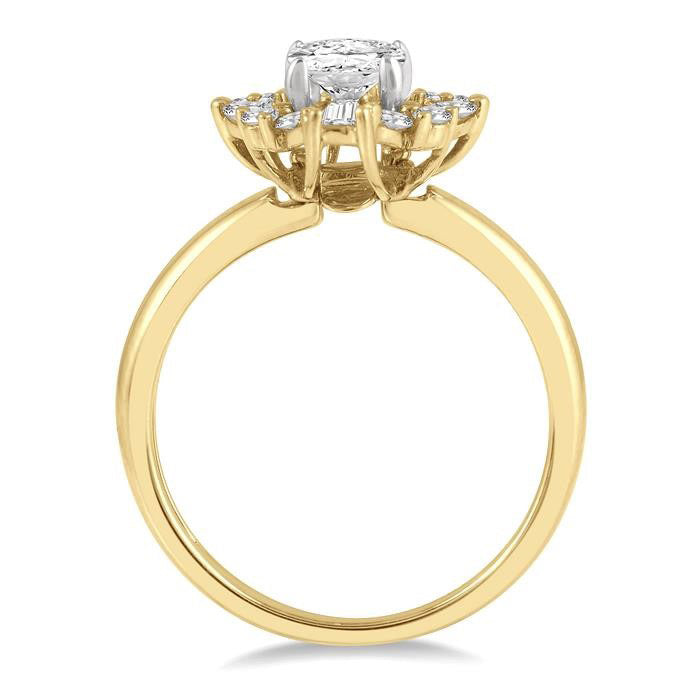 Amaterasu Arc Diamond Semi-Mount Ring