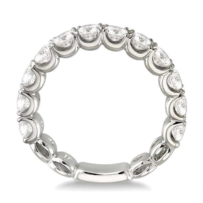 2 Ctw Diamond Matching Wedding Band in 18K White Gold