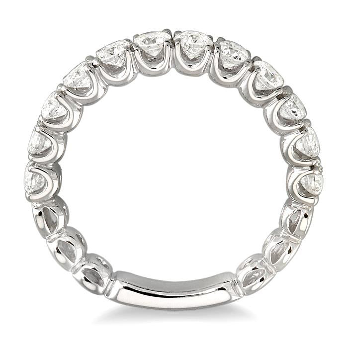 1 1/5 Ctw Diamond Matching Wedding Band in 14K White Gold